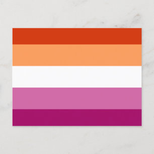 Lesbian Flag Postcard