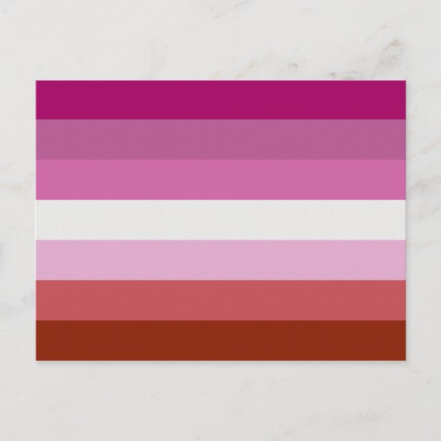 Lesbian Flag Postcard (Front)