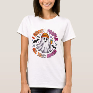 Lesbian Funny Halloween – I Ghost People T-Shirt