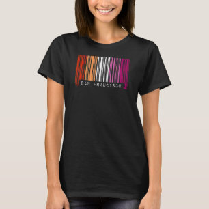 Lesbian Gay Barcode Pride San Francisco California T-Shirt