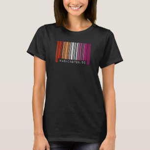 Lesbian Gay Barcode Pride Washington Dc Queer Aest T-Shirt