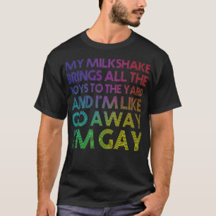 Lesbian gay pride Rainbow LGBT Funny Queer My mil T-Shirt