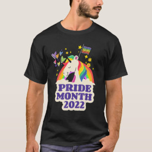Lesbian Gay Rainbow Unicorn Lgbt Flag Pride Month  T-Shirt