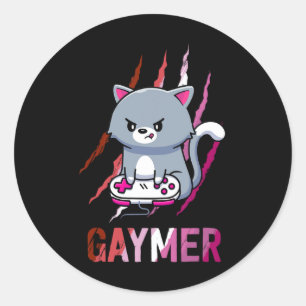 Lesbian Gaymer Geek Pride Lgbt Video Game Lovers G Classic Round Sticker