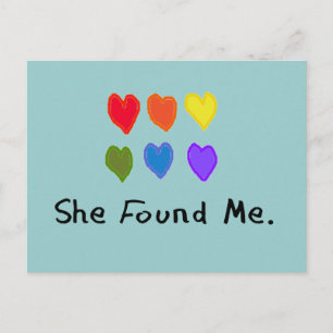Lesbian Gifts "She Found Me." Postcard