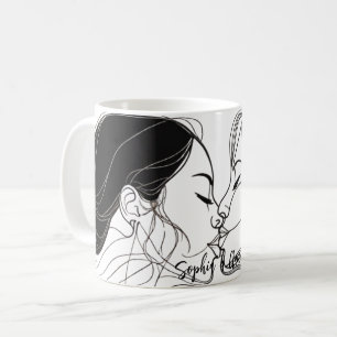 Lesbian Kiss Elegant Couple  Coffee Mug