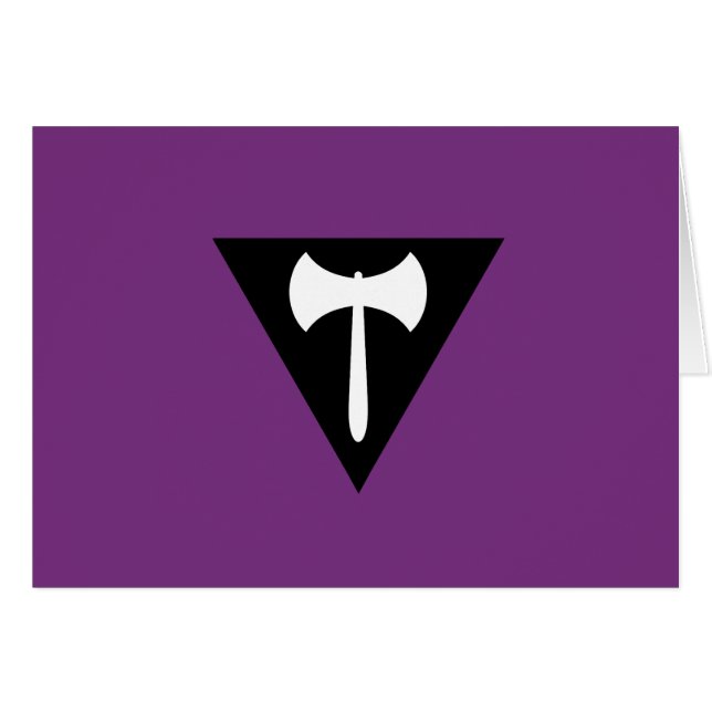 Lesbian Labrys Pride Flag (Front Horizontal)