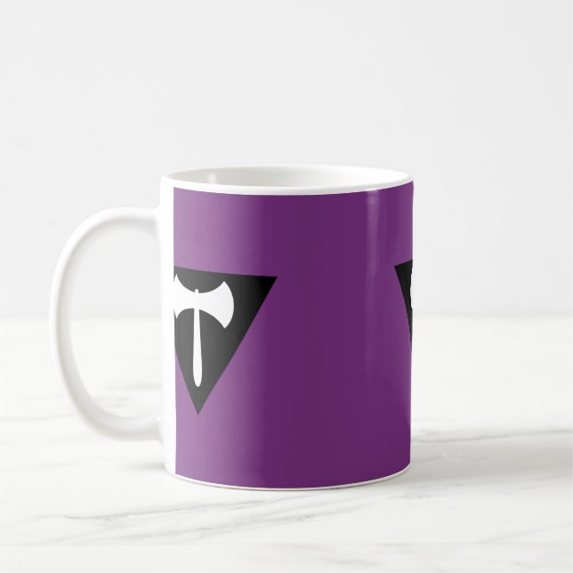 Lesbian Labrys Pride Flag Coffee Mug (Left)