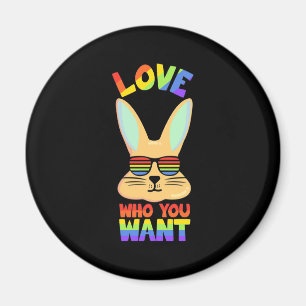 Lesbian LGBT Rabbit Magnet