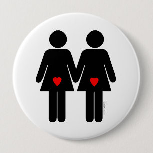 Lesbian Lovers 10 Cm Round Badge