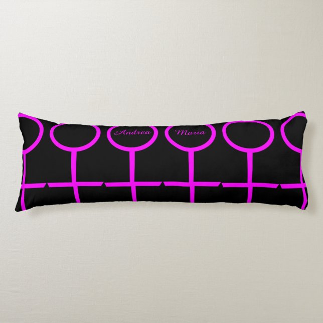 Lesbian Lovers Customisable Body Pillow (Front)