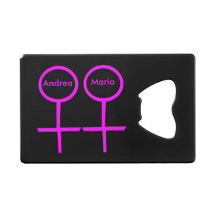Lesbian Lovers Customisable Bottle Opener