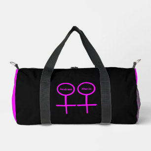 Lesbian Lovers Customisable Duffle Bag