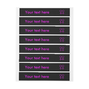 Lesbian Lovers Customisable Labels