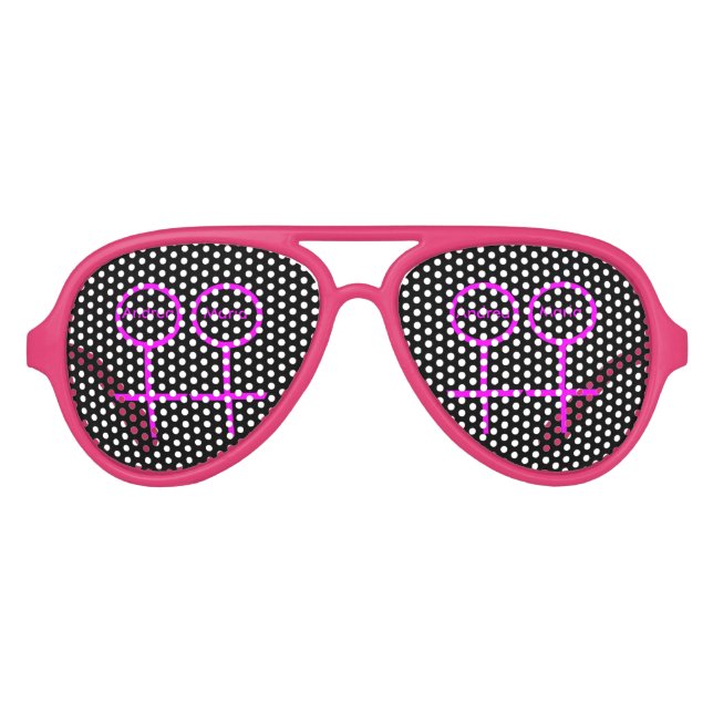 Lesbian LOvers Customisable Party Shades (Front)