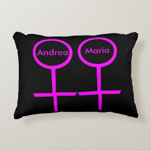 Lesbian Lovers Customisable Pillow