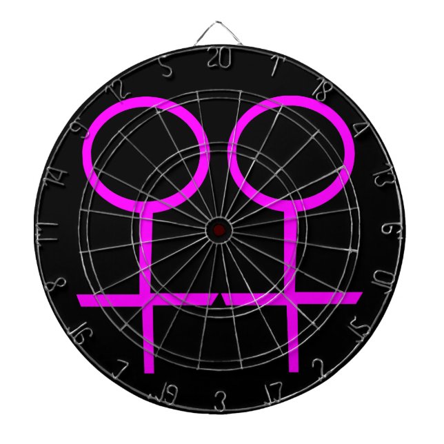 Lesbian Lovers Dartboard (Front)