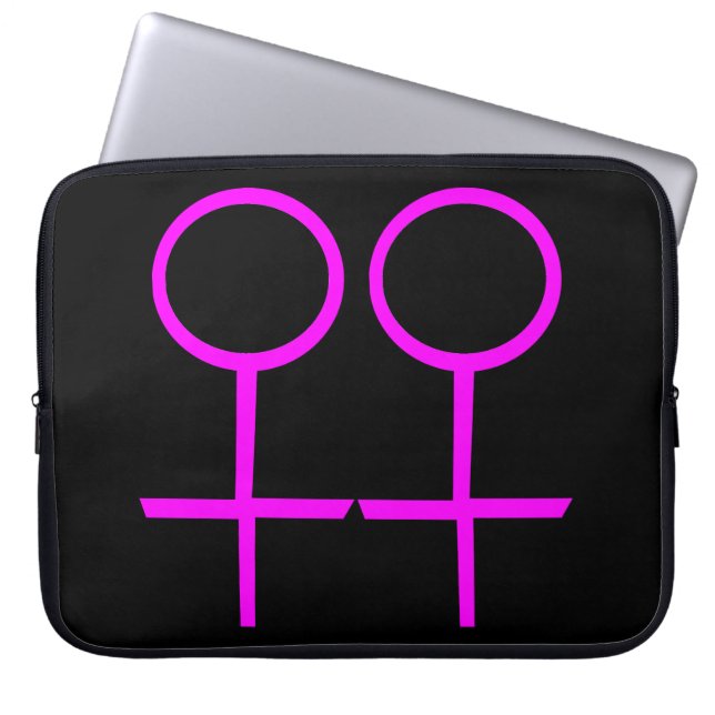 Lesbian Lovers Laptop Bag (Front)