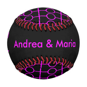 Lesbian Lovers Personalised Baseball