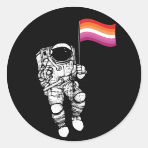 LESBIAN MOONWOMAN T-Shirt Classic Round Sticker