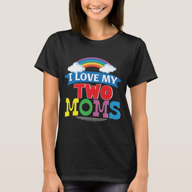 Lesbian Mum Mothers Day T-shirt LGBT Pride Gift (Front)