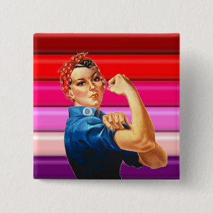 Lesbian Pride 15 Cm Square Badge