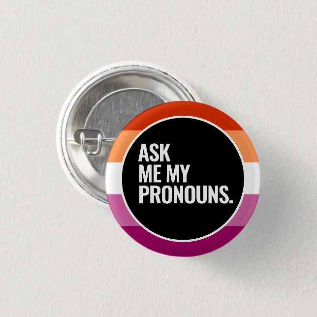 Lesbian Pride 3 Cm Round Badge (Front & Back)