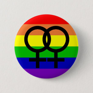 Lesbian Pride 6 Cm Round Badge