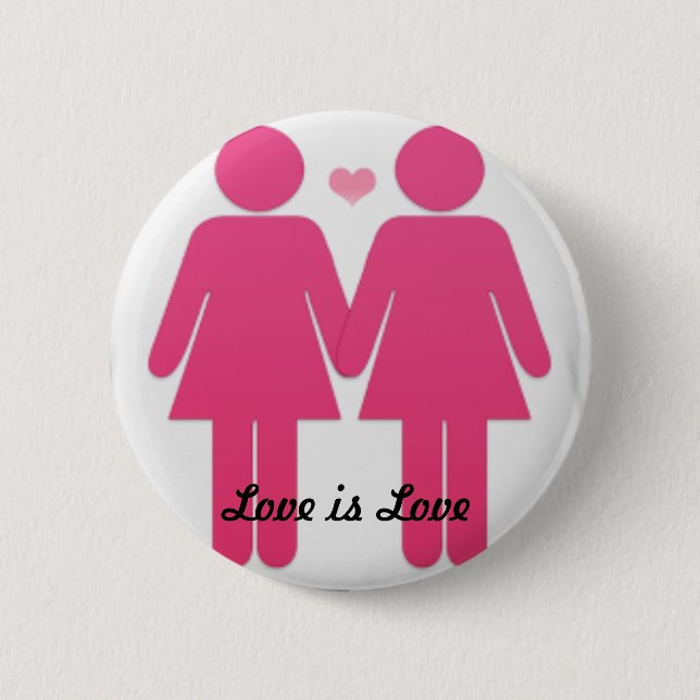 Lesbian Pride 6 Cm Round Badge (Front)
