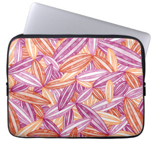 Lesbian Pride Abstract Zen Flower Petals Pink Laptop Sleeve