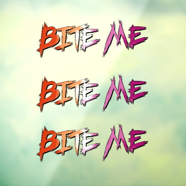 Lesbian Pride Bite Me (Sheet 3)