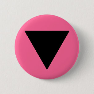 Lesbian Pride Black Triangle 6 Cm Round Badge
