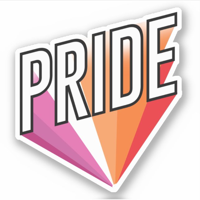 Lesbian Pride Burst (Front)
