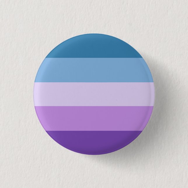 Lesbian Pride Button (Blue/Purple) (Front)