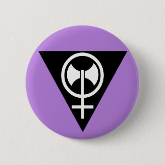 Lesbian pride button - lavender