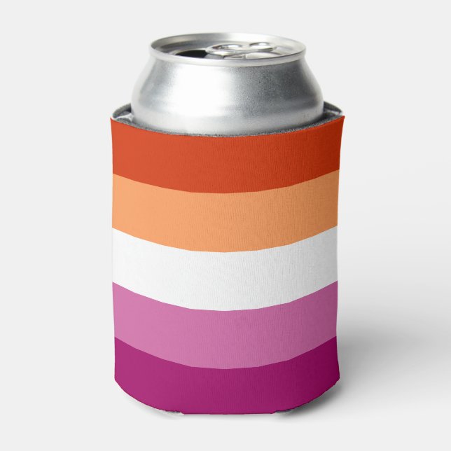 Lesbian Pride Can Cooler (Can Front)