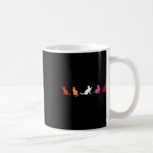 Lesbian Pride Cats, Cute Wlw Lgbtq, Subtle Lgbt Fe Coffee Mug