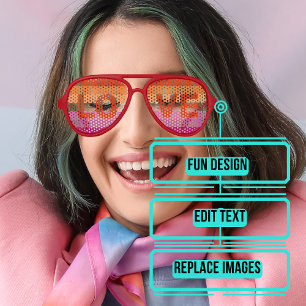 Lesbian Pride Celebrate LOVE Aviator Sunglasses