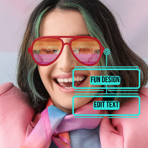 Lesbian Pride Celebration Aviator Sunglasses