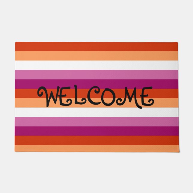 Lesbian Pride Doormat (Front)