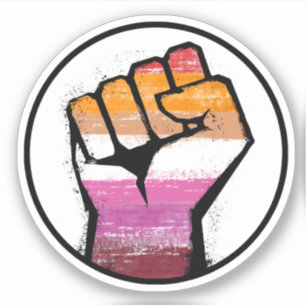 Lesbian Pride Fist Circle