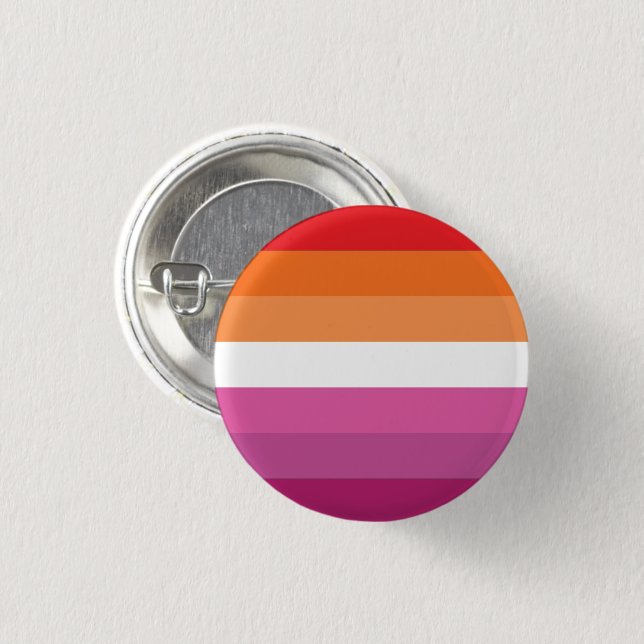 Lesbian Pride Flag 3 Cm Round Badge (Front & Back)