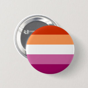 Lesbian Pride Flag (5 Stripes) 6 Cm Round Badge