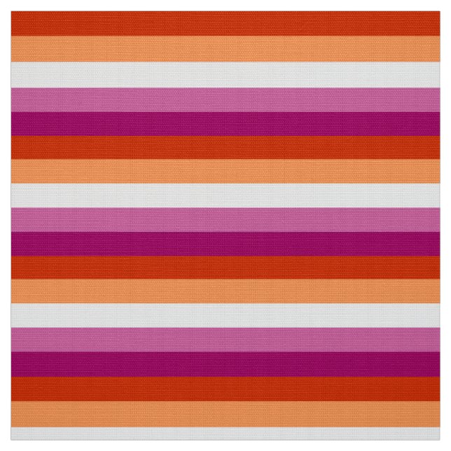 Lesbian Pride Flag (5 Stripes) Fabric (Swatch)