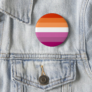 Lesbian Pride Flag 6 Cm Round Badge