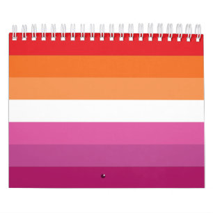 Lesbian Pride Flag Calendar