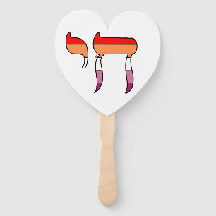 Lesbian Pride Flag Chai Hand Fan