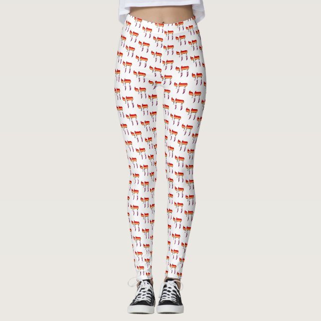 Lesbian Pride Flag Chai Leggings (Front)