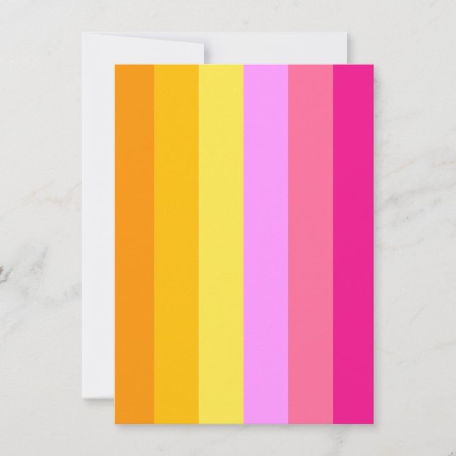 Lesbian Pride Flag (Dawn) Holiday Card (Front)