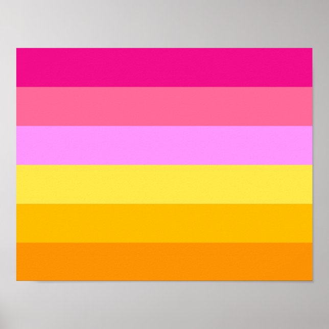 Lesbian Pride Flag (Dawn) Poster (Front)
